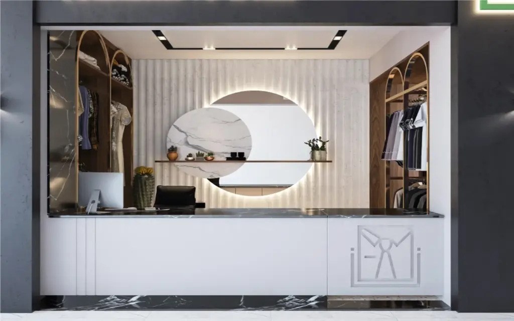 تصميم واجهة مغسلة ملابس​