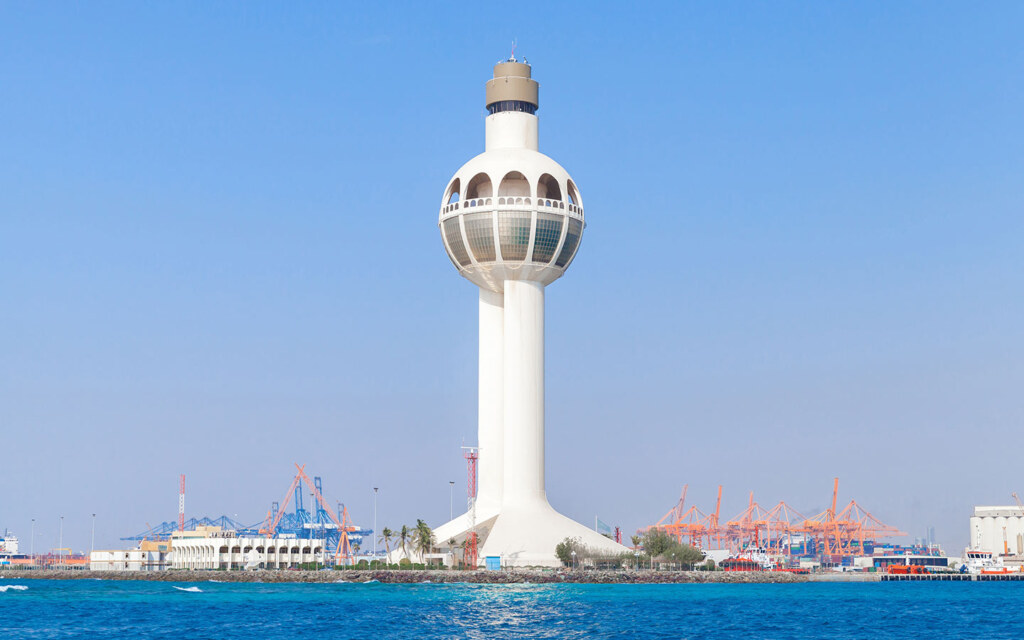 برج المراقبة في ميناء جدة