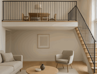 تصميم شقة طابقية