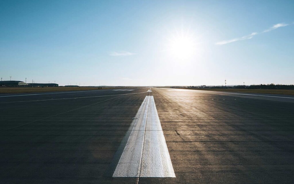 Modern Saudi Arabian airport showing infrastructure and aviation development.