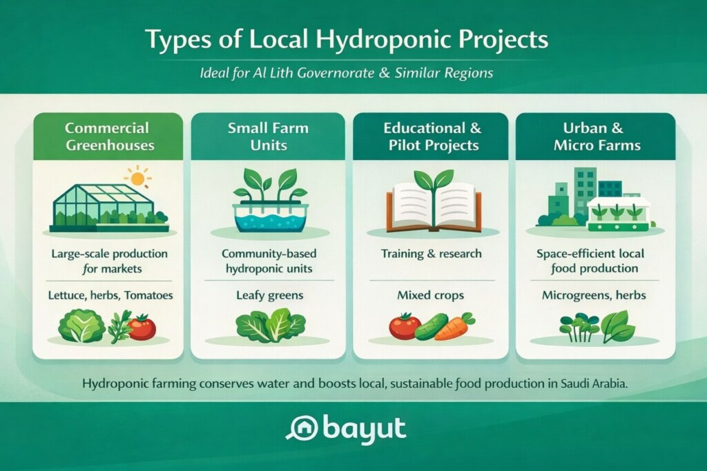 Hydroponic Farming in Al Lith Governorate, KSA