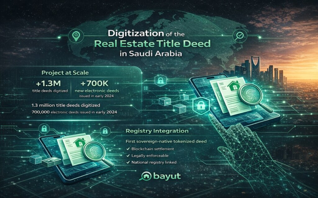 Digitization of the real estate title deed in Saudi Arabia