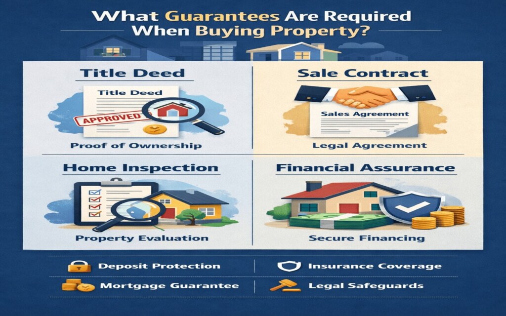 What guarantees are required when buying property?
