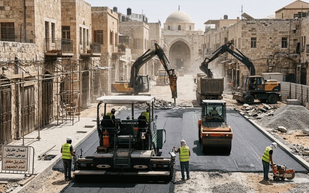 مشروع تأهيل طريق وادي جليل