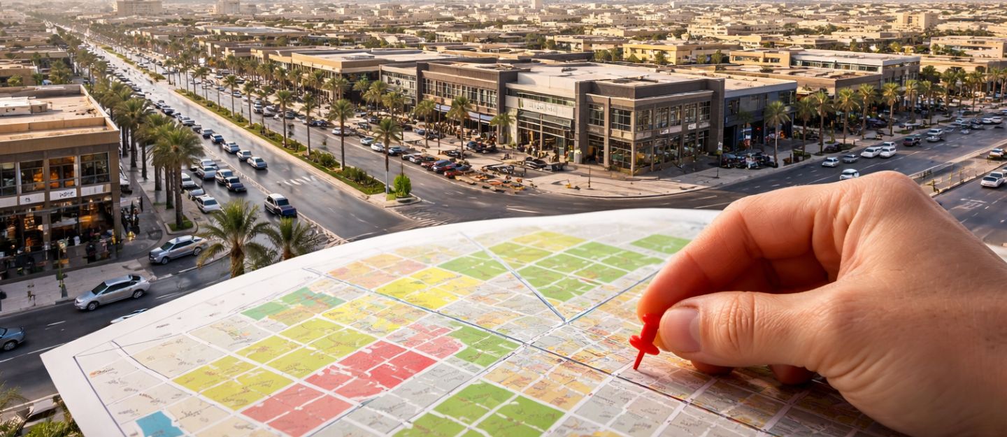 موقع المحل التجاري في الرياض