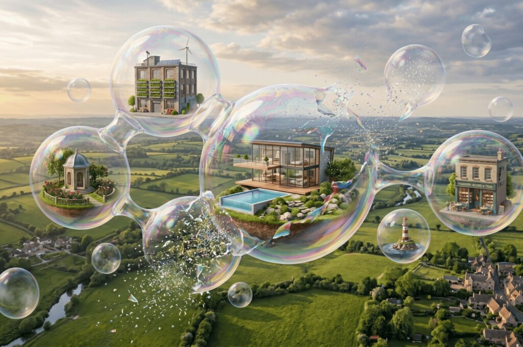 Real estate bubble burst