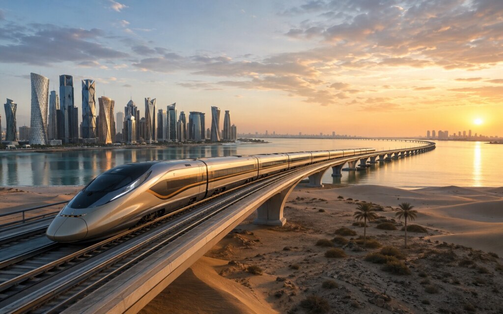 Saudi Qatar high speed train extension
