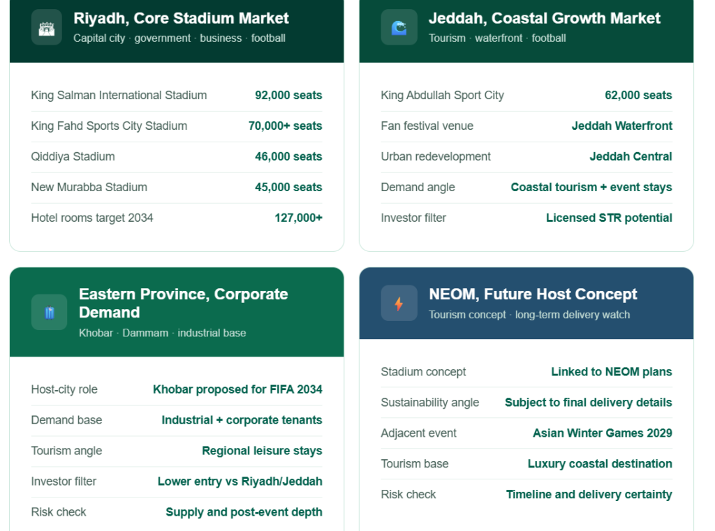 FIFA 2034 Saudi property areas