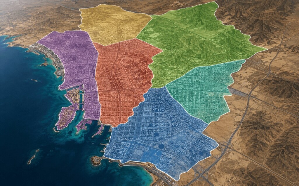 Geographic zones of Jeddah Governorate