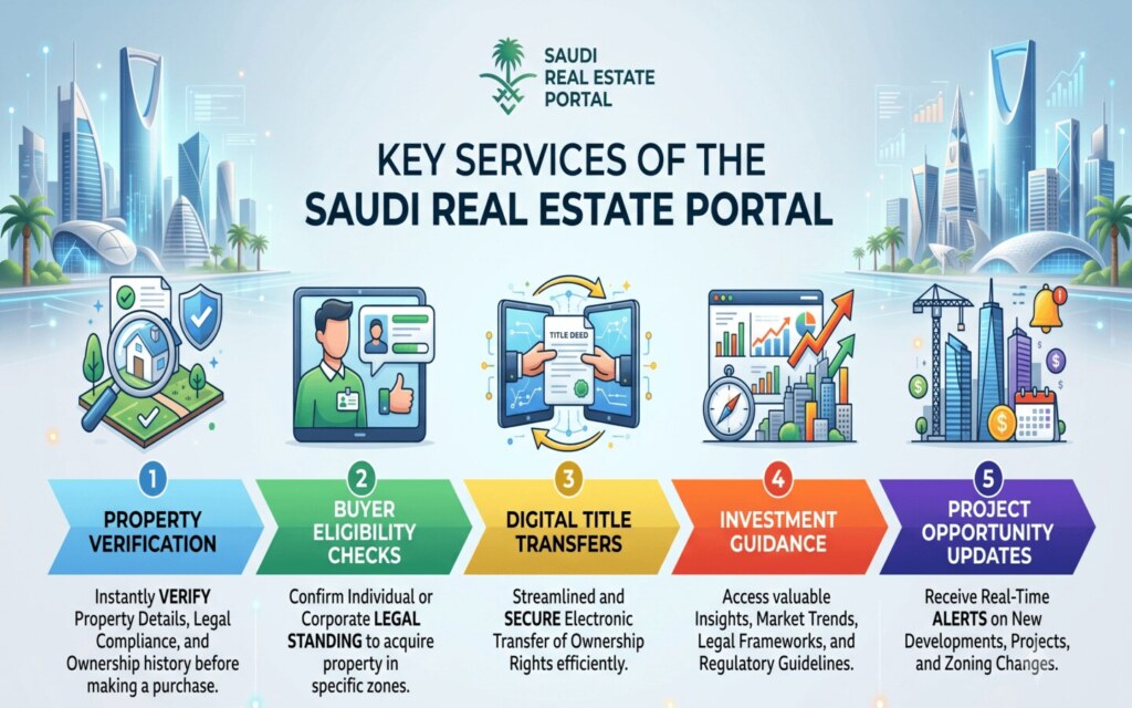 Key Services of the Saudi Real Estate Portal